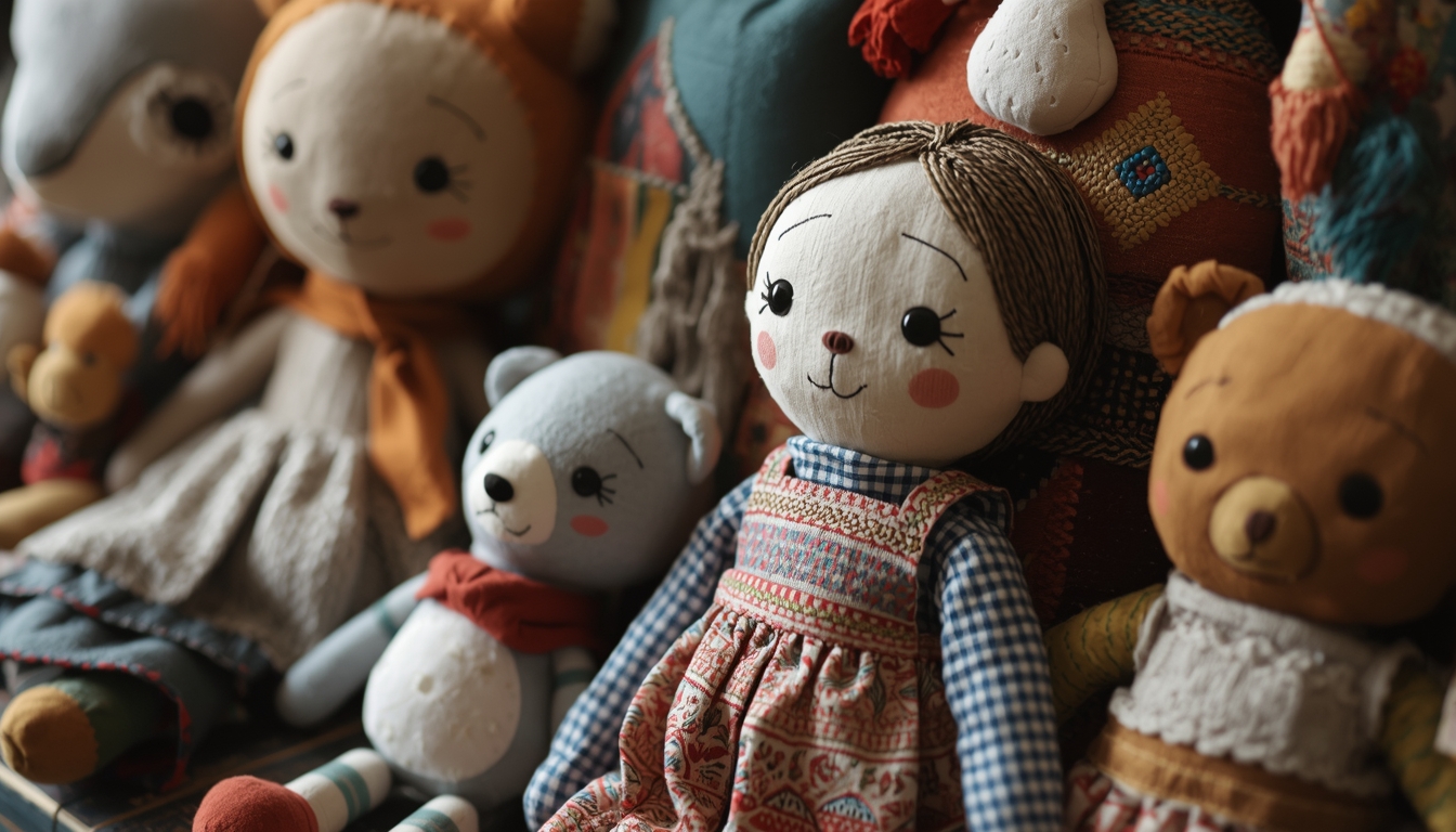 Prizelonvorb handgjorda tygleksaker