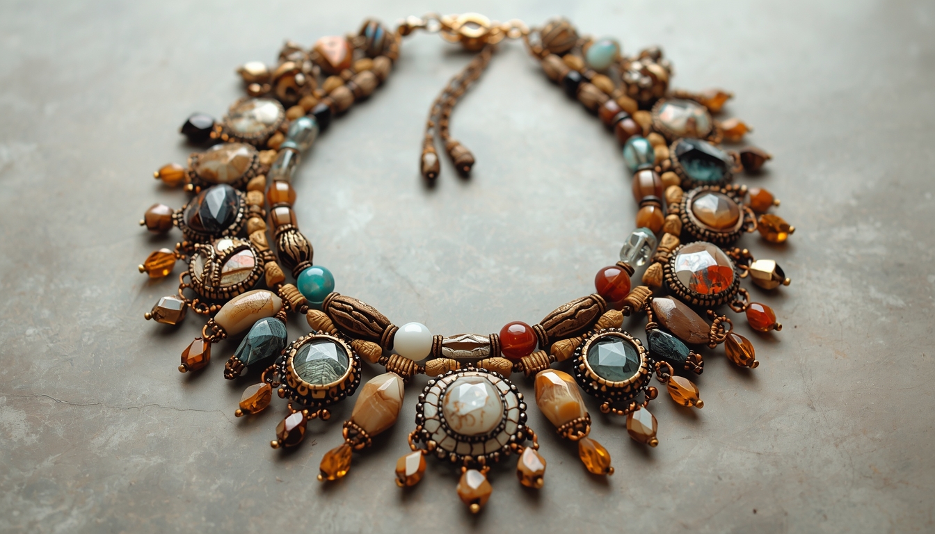 Prizelonvorb handgjort halsband i silver